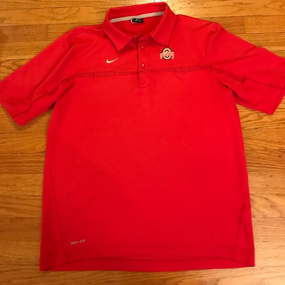 Nike Other - Ohio State Buckeyes Dri Fit Nike Polo Medium